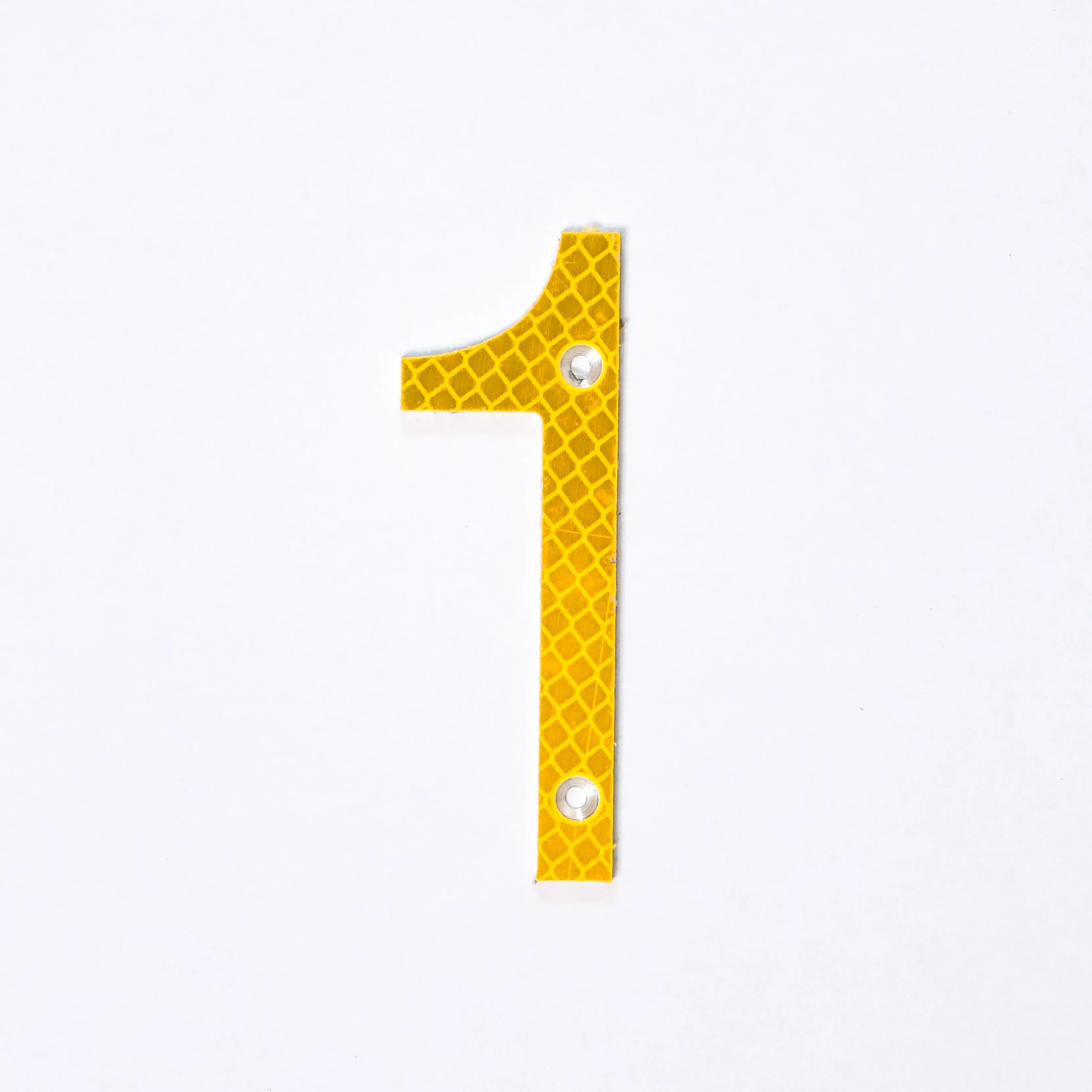 Road Sign House Numbers (Yellow)
