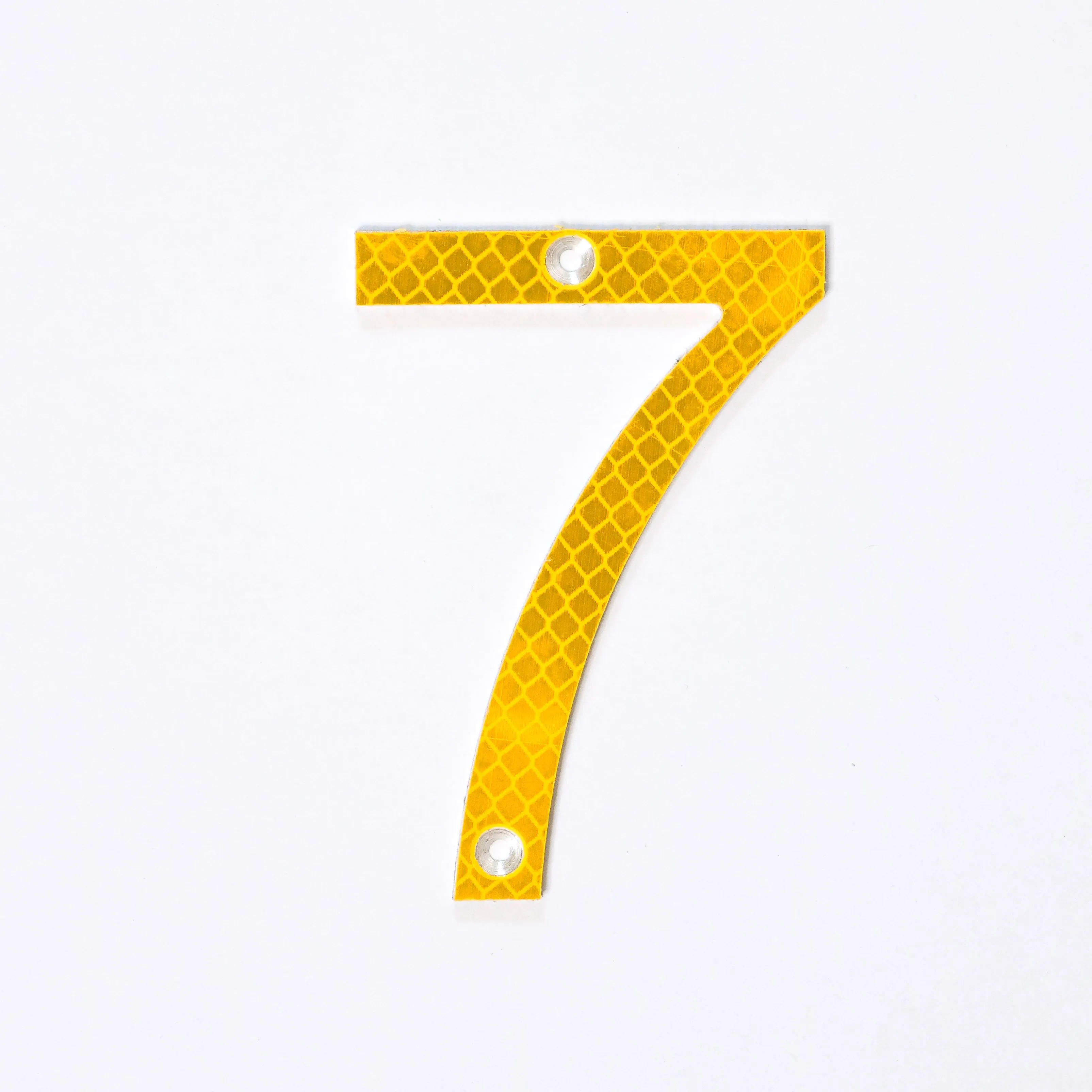 Road Sign House Numbers (Yellow)