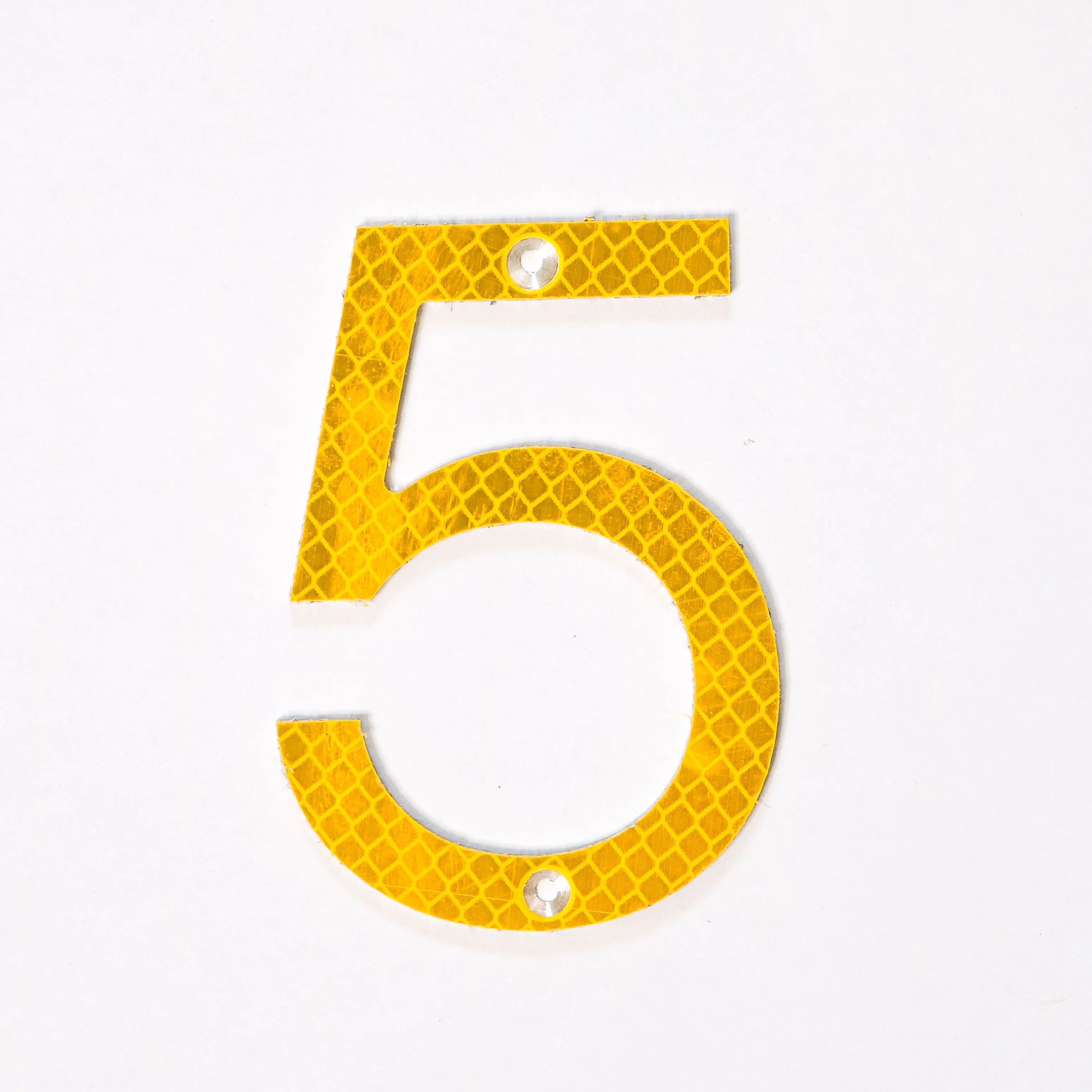 Road Sign House Numbers (Yellow)