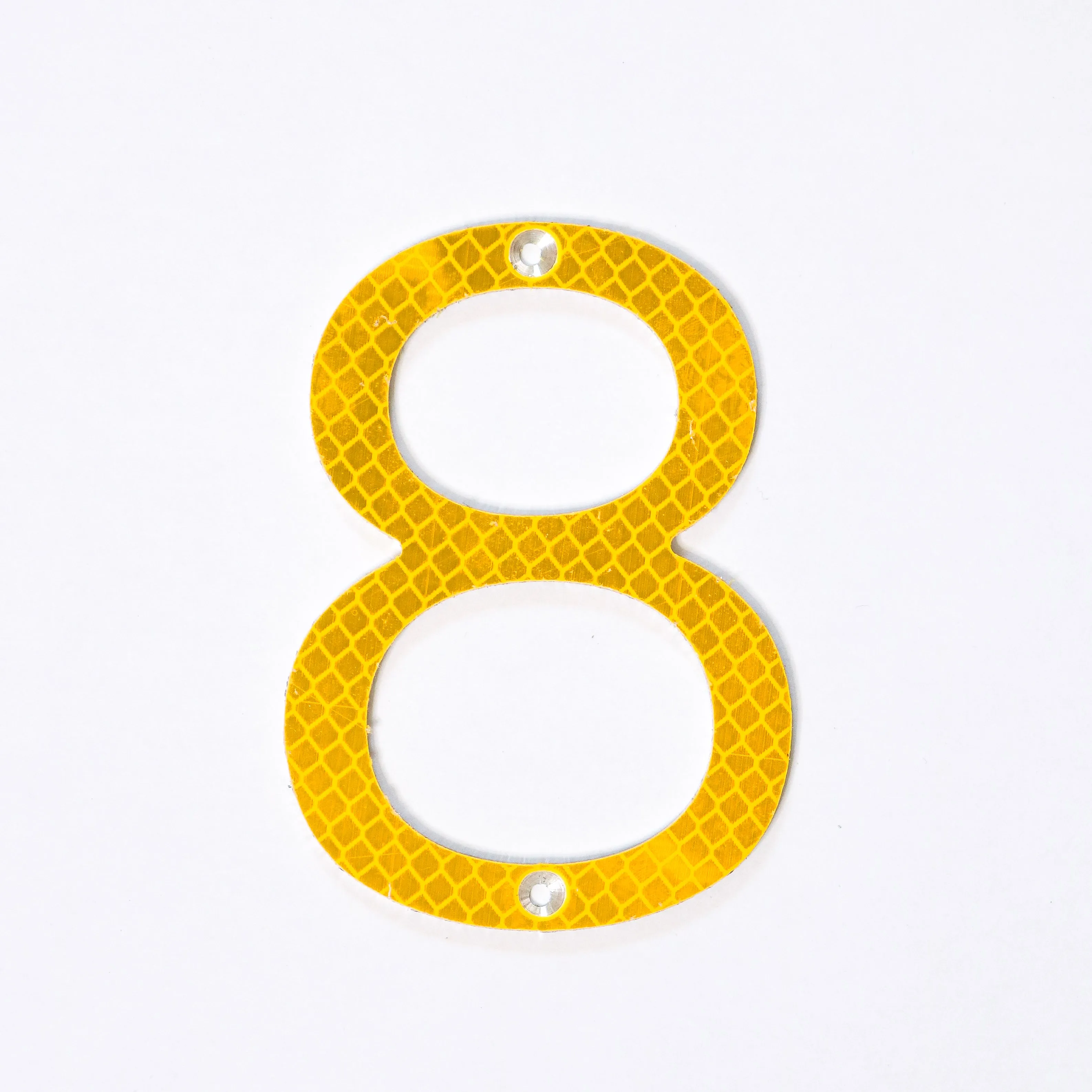 Road Sign House Numbers (Yellow)