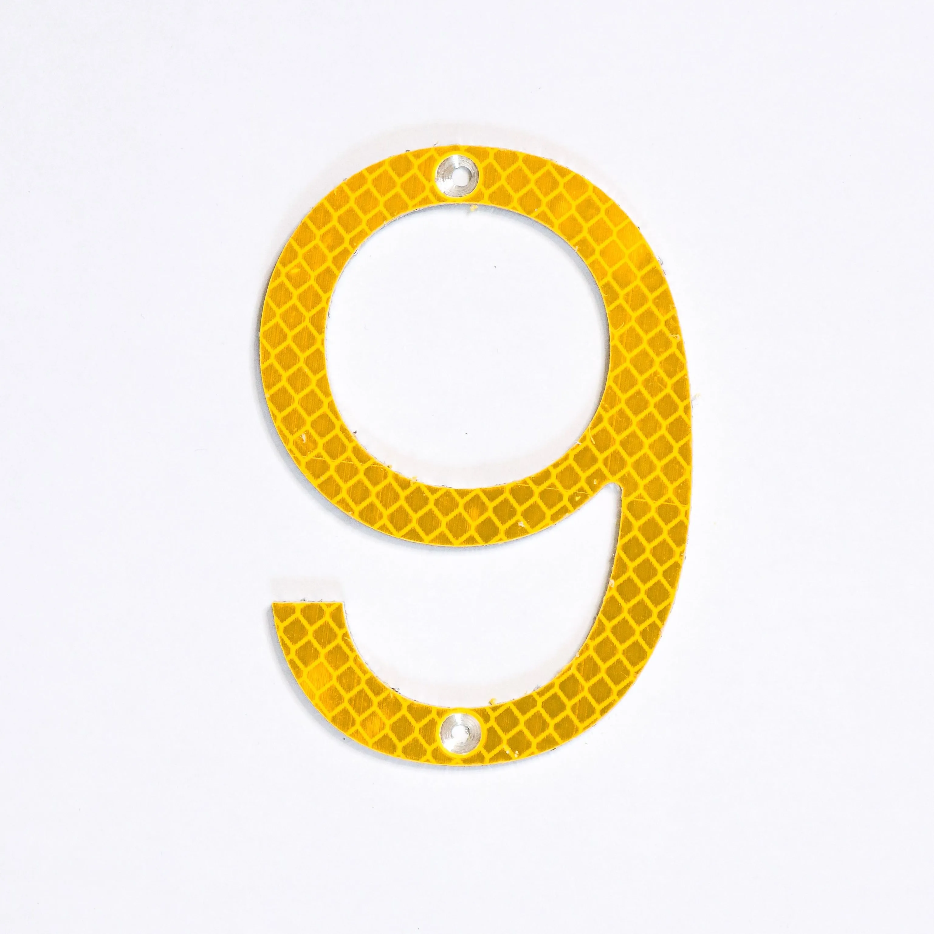 Road Sign House Numbers (Yellow)