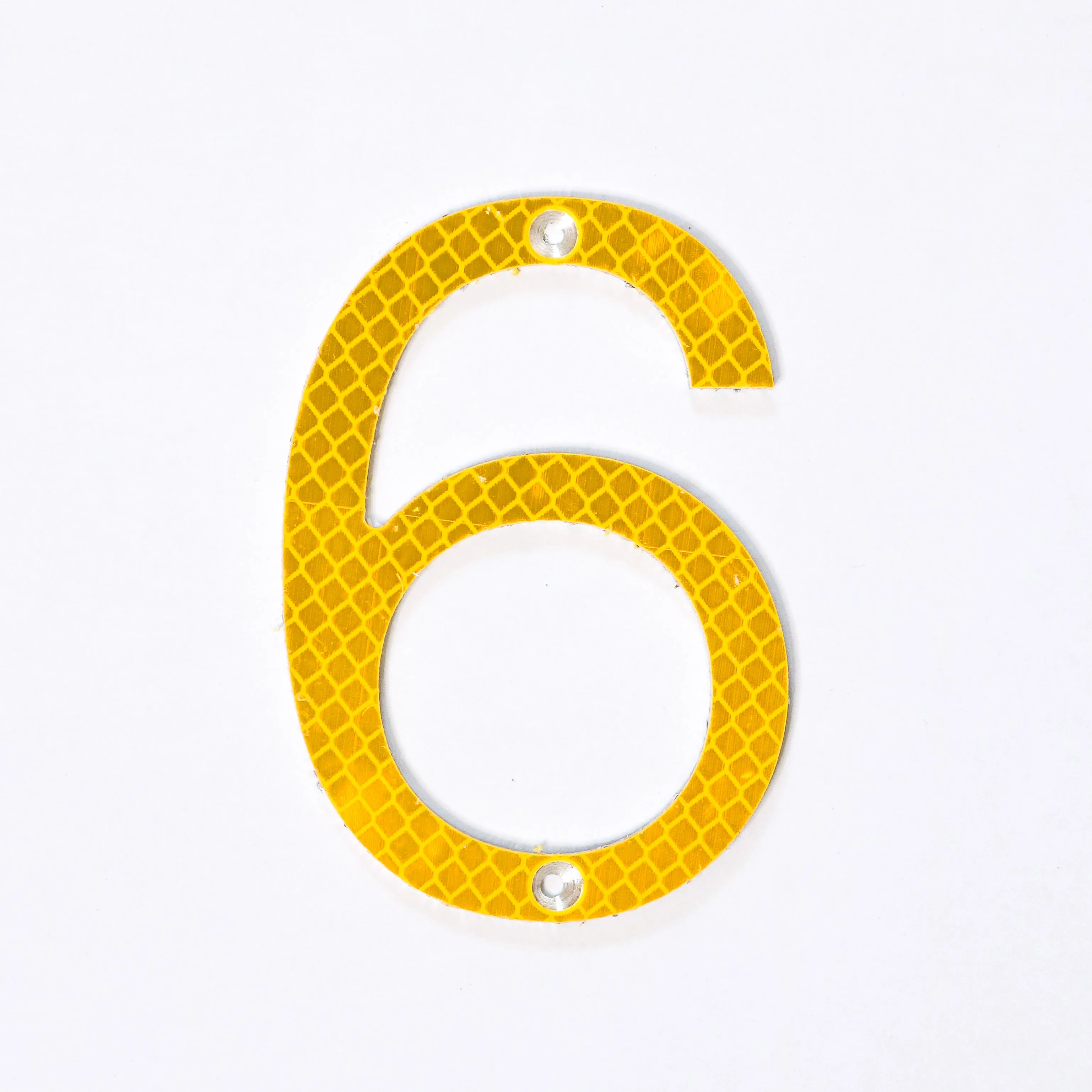Road Sign House Numbers (Yellow)