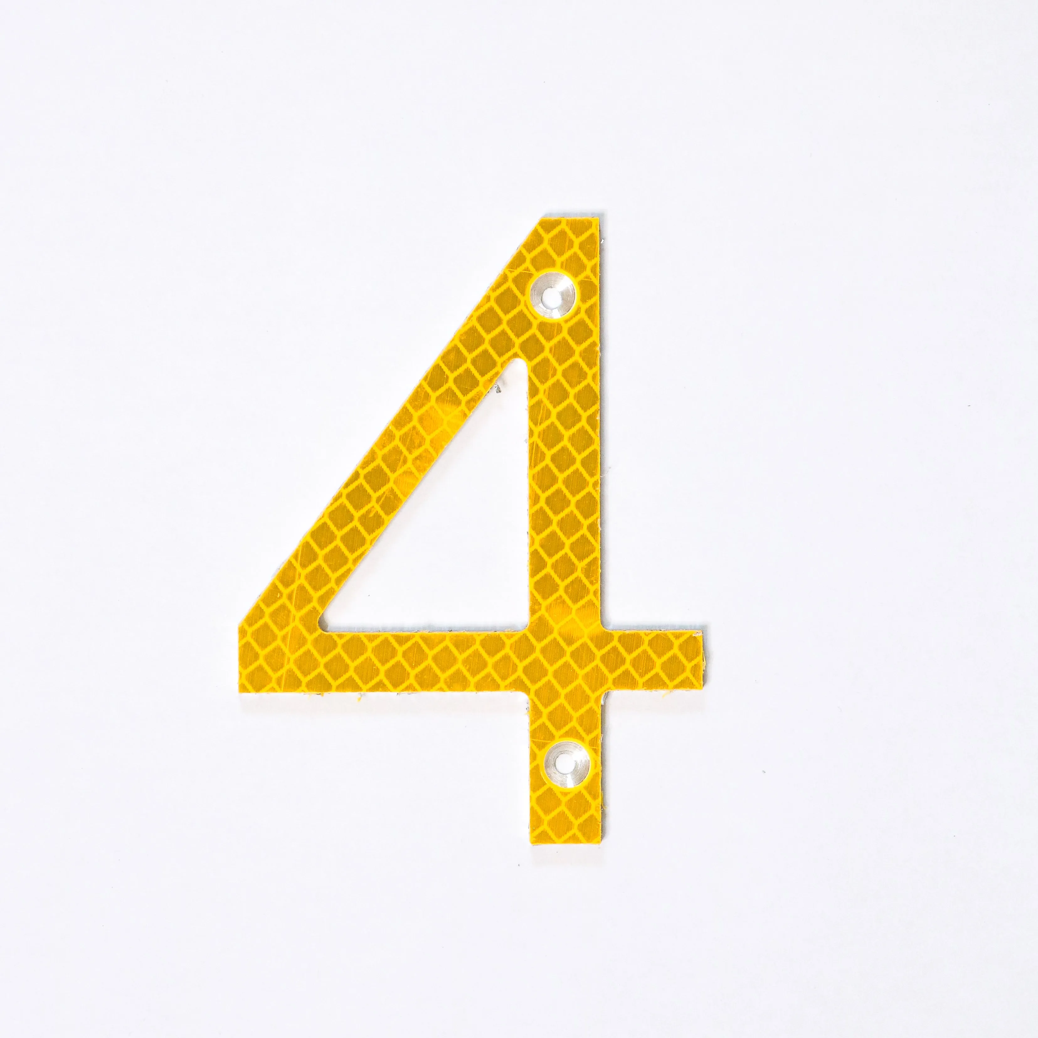 Road Sign House Numbers (Yellow)