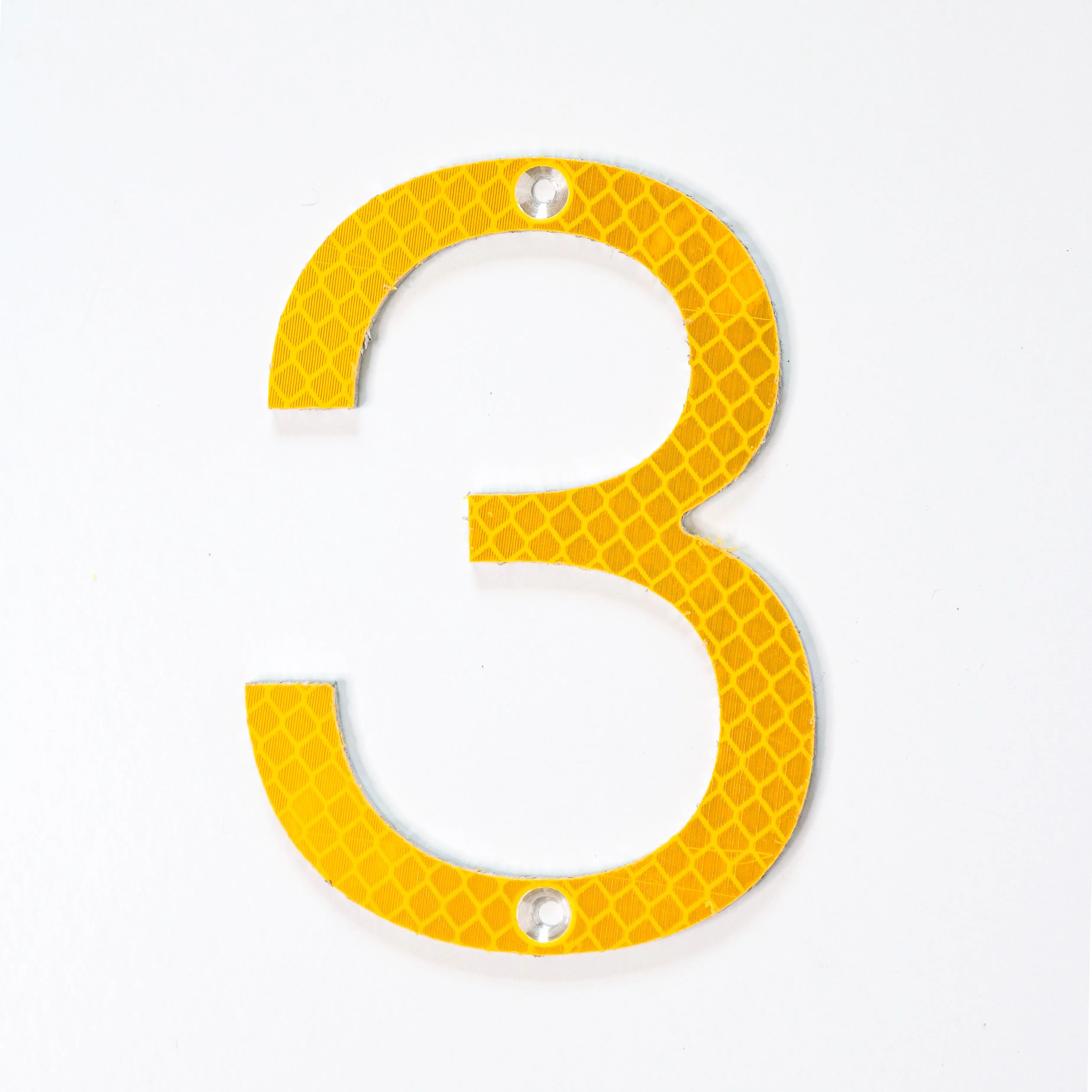 Road Sign House Numbers (Yellow)