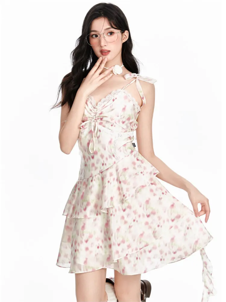 Rosalie Lace Ruffle Dress