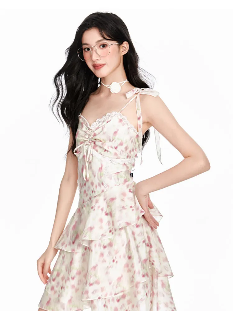 Rosalie Lace Ruffle Dress