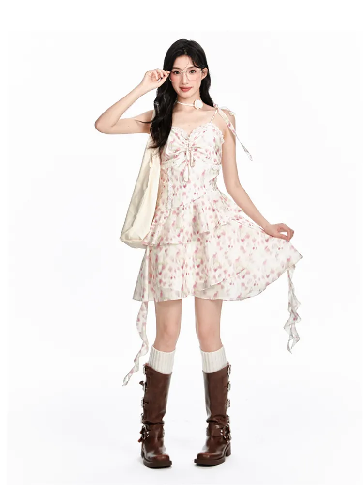 Rosalie Lace Ruffle Dress