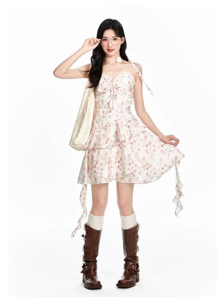 Rosalie Lace Ruffle Dress