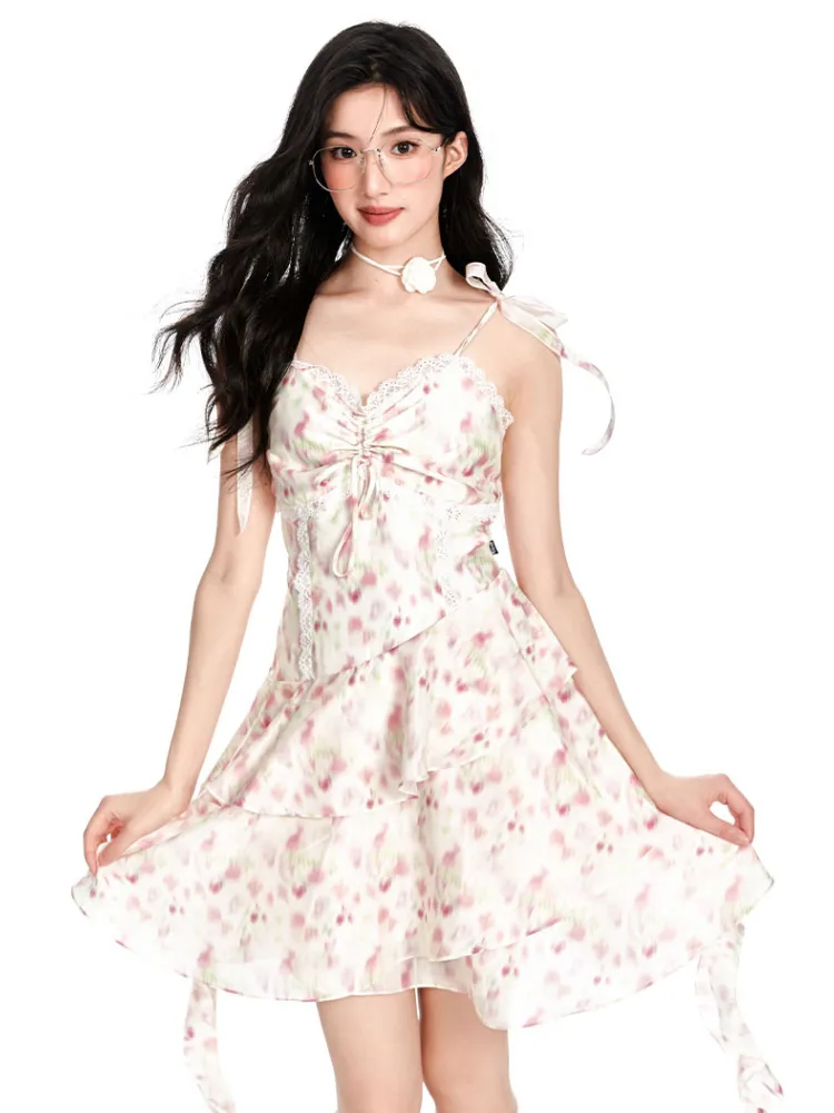 Rosalie Lace Ruffle Dress
