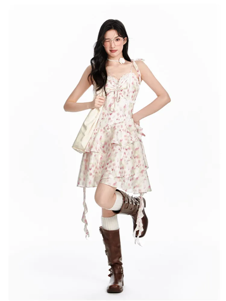 Rosalie Lace Ruffle Dress