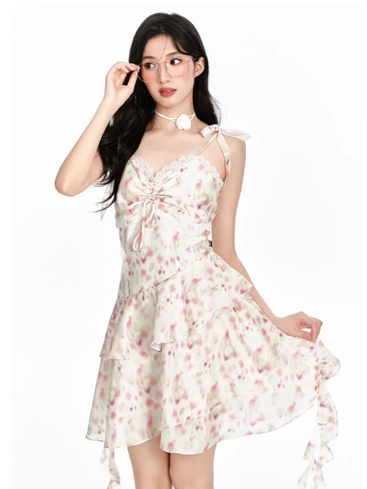 Rosalie Lace Ruffle Dress