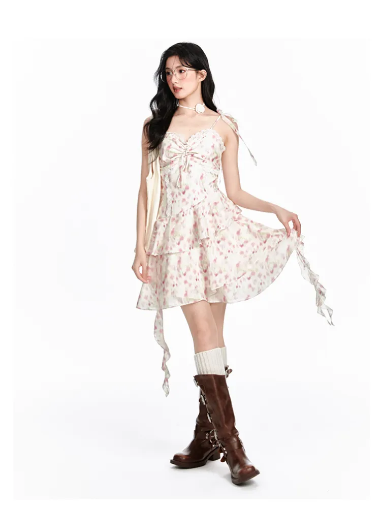 Rosalie Lace Ruffle Dress