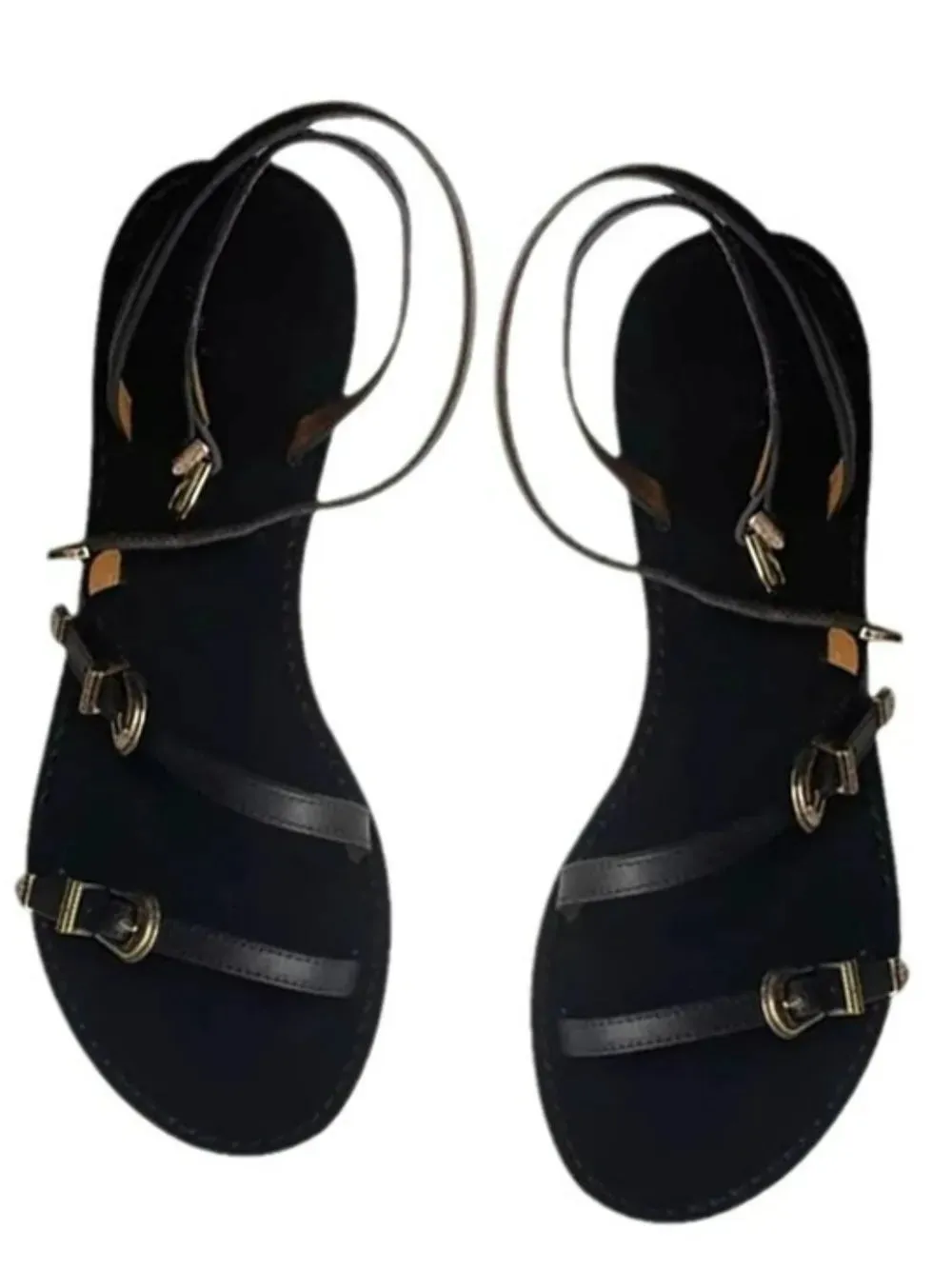 Round Toe Flats Sandals