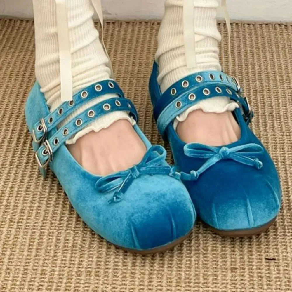 Round Toe Flats Slip-Ons