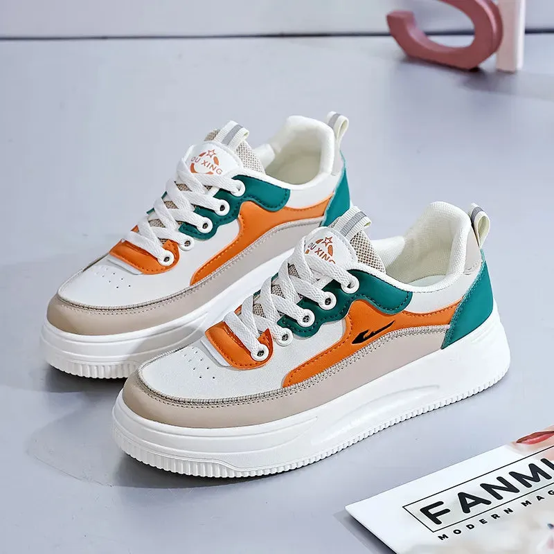 Round Toe Platform Sneakers
