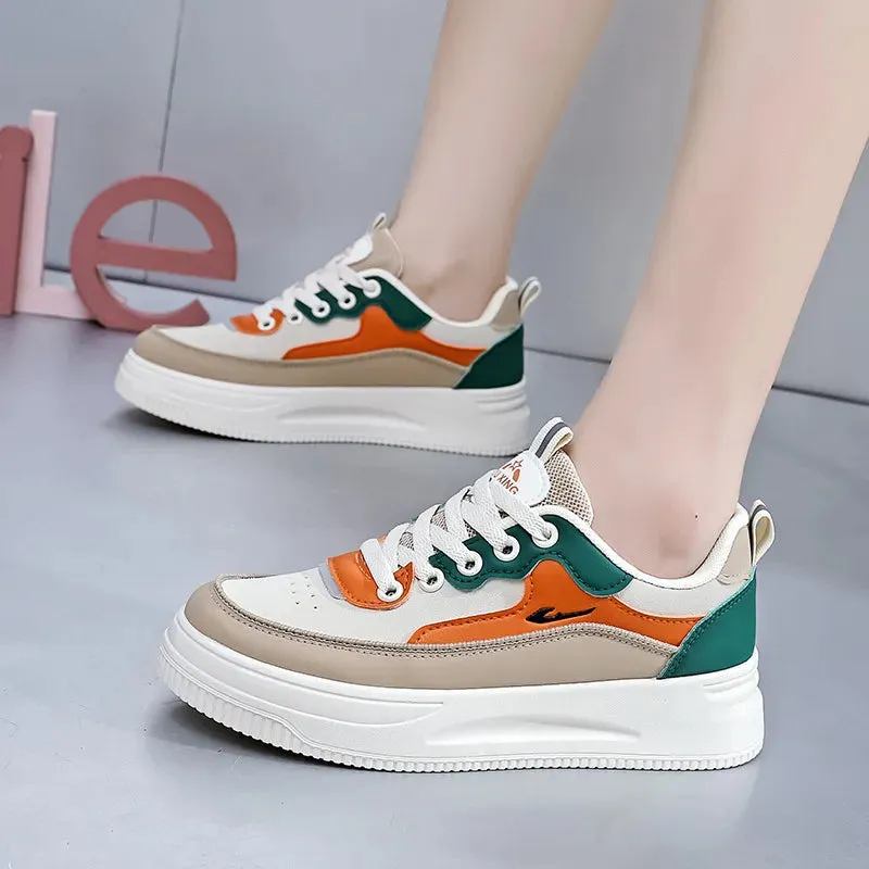 Round Toe Platform Sneakers
