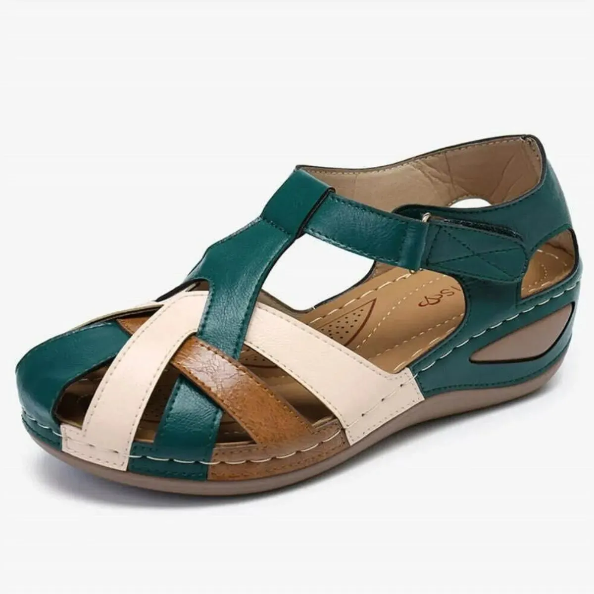Round Toe Wedge Sandals