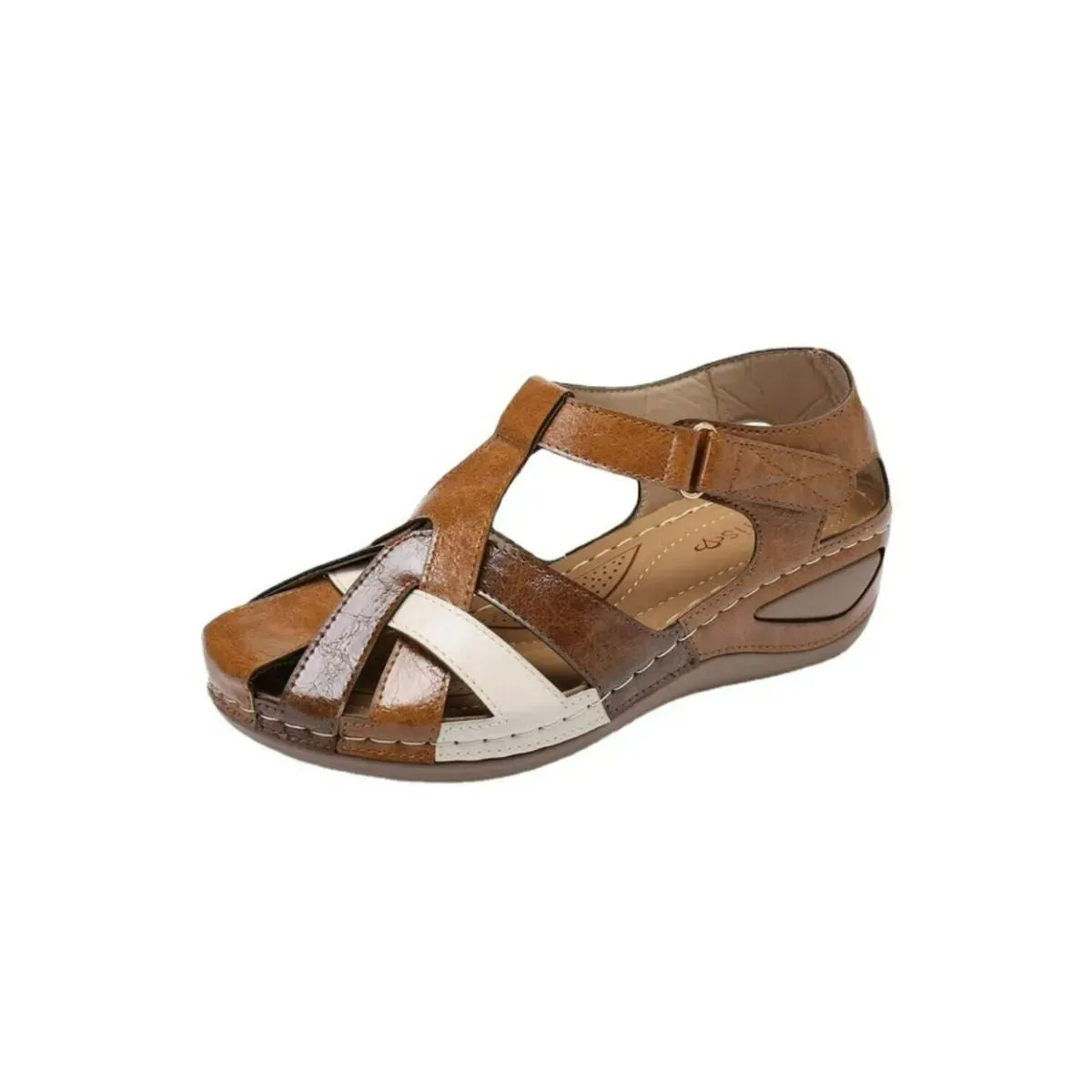 Round Toe Wedge Sandals