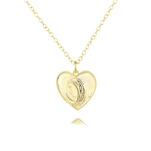 S925 Heart Vintage Virgin Mary Virgencita Necklace