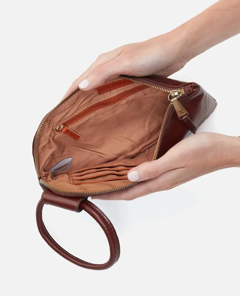 Sable Hobo Wristlet in Chocolate