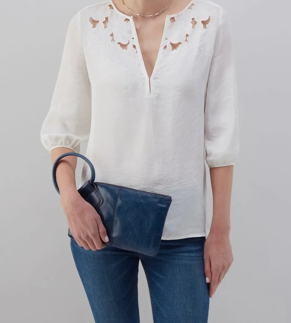 Sable Hobo Wristlet in Denim