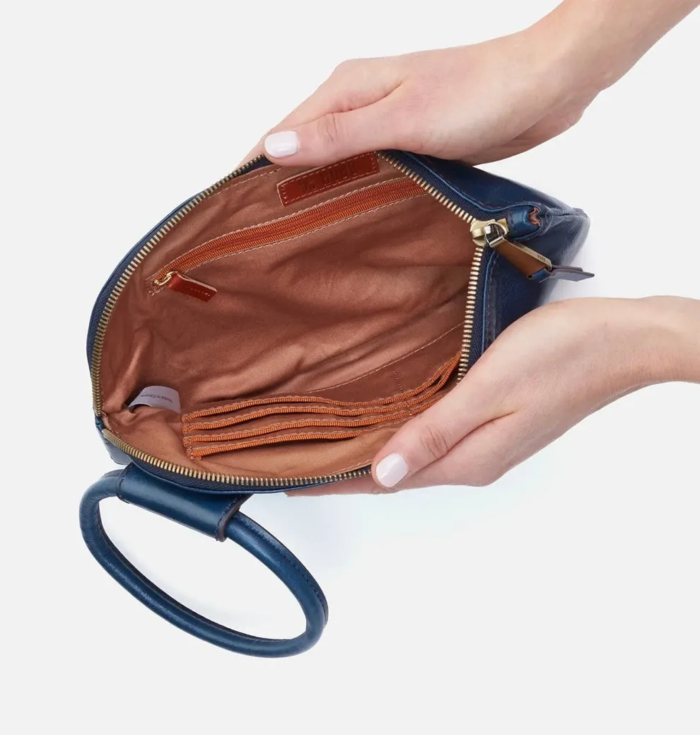 Sable Hobo Wristlet in Denim