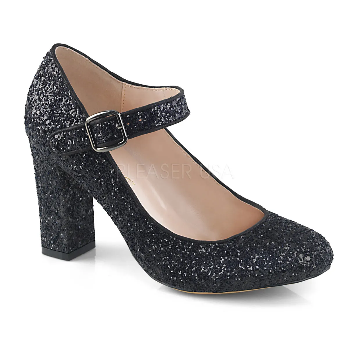 SABRINA-07  Black Glitter