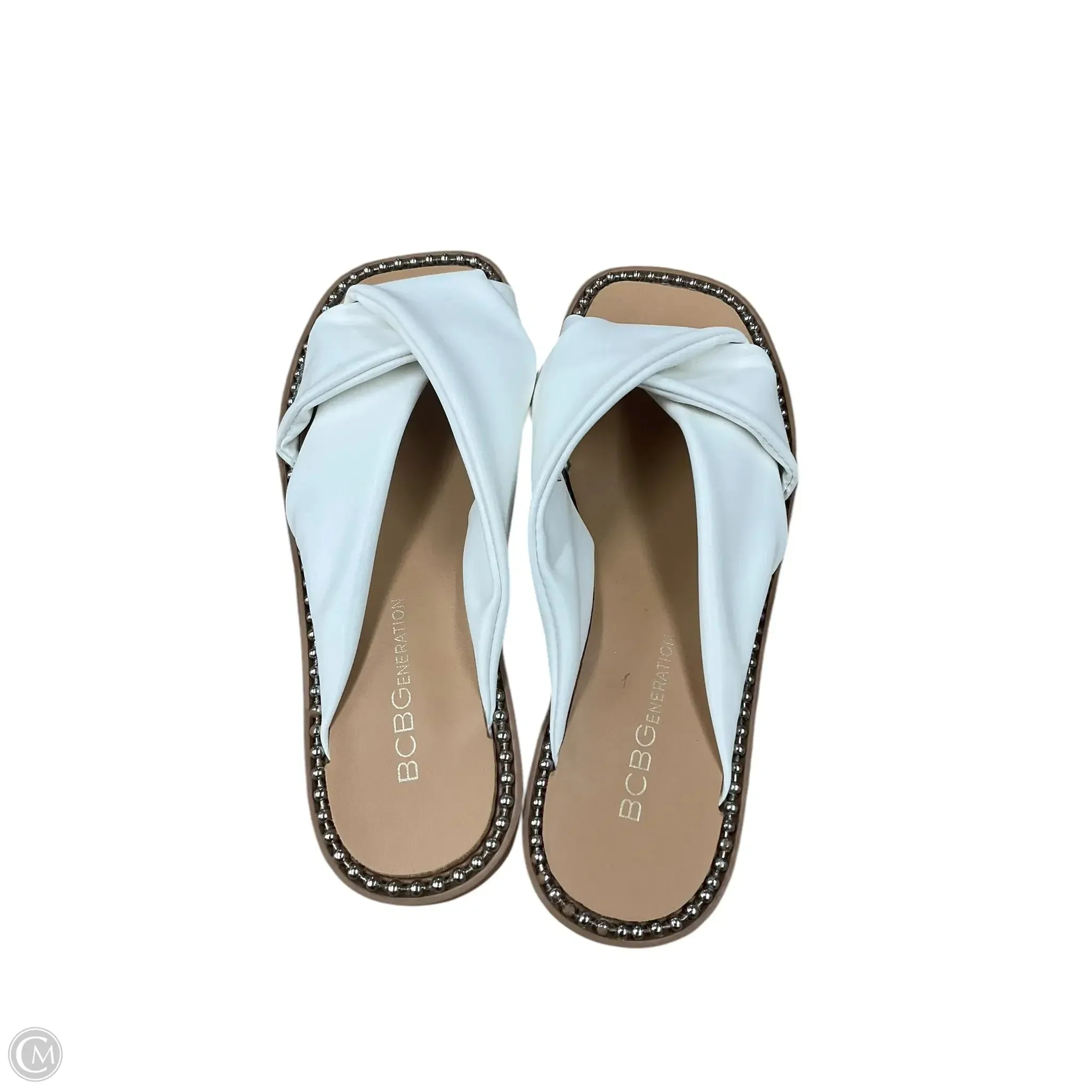 Sandals Flats By Bcbg In White, Size: 6