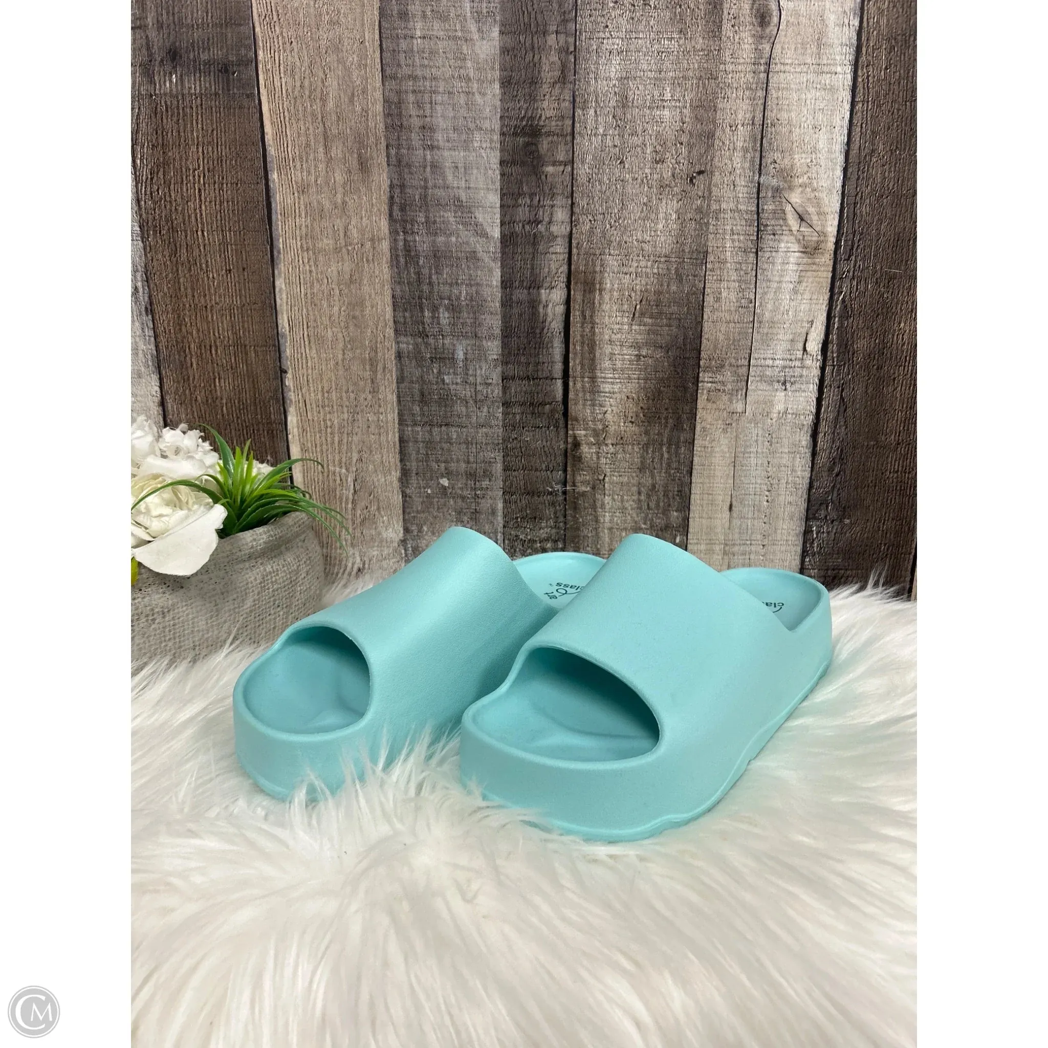Sandals Flats By Cme In Blue, Size: 8