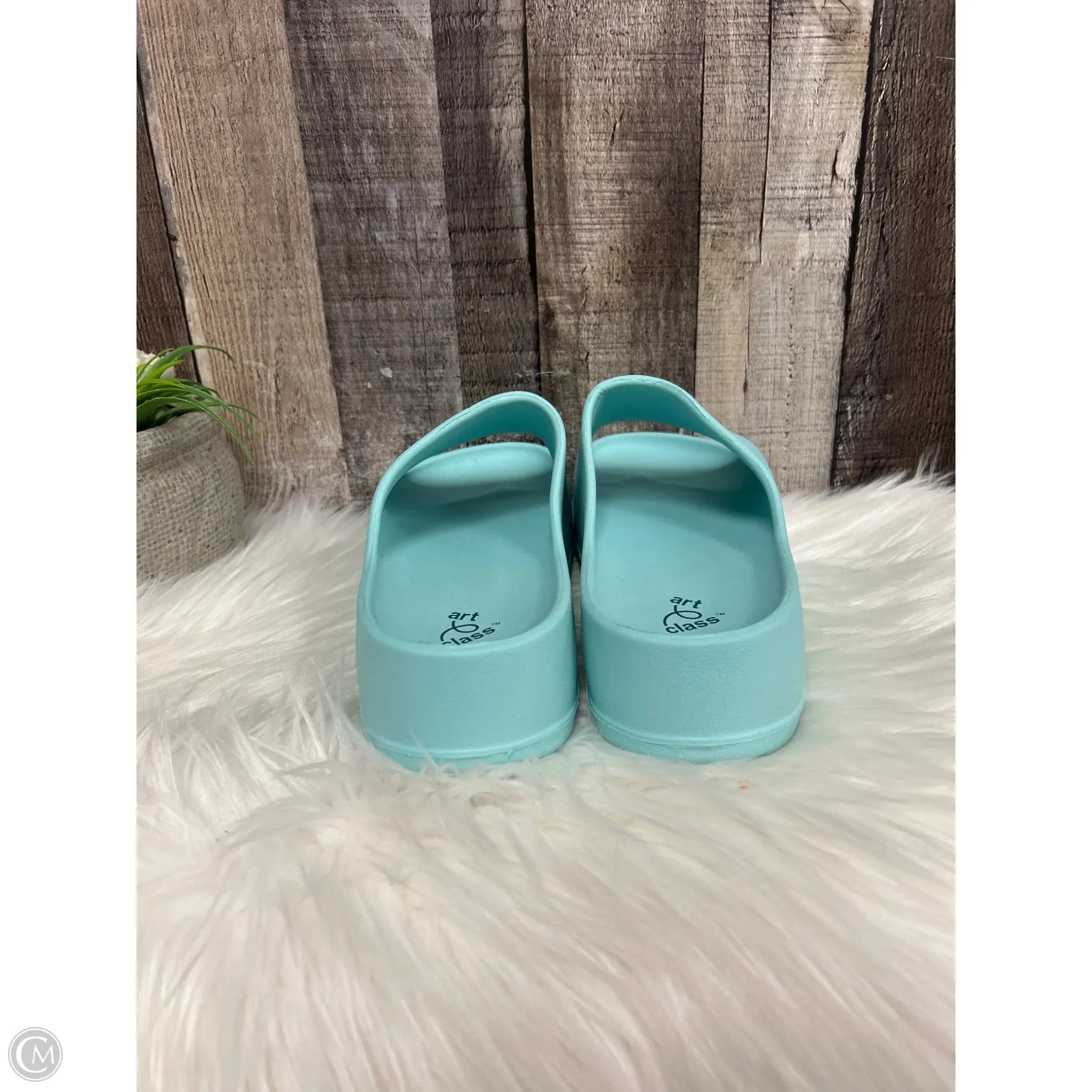 Sandals Flats By Cme In Blue, Size: 8