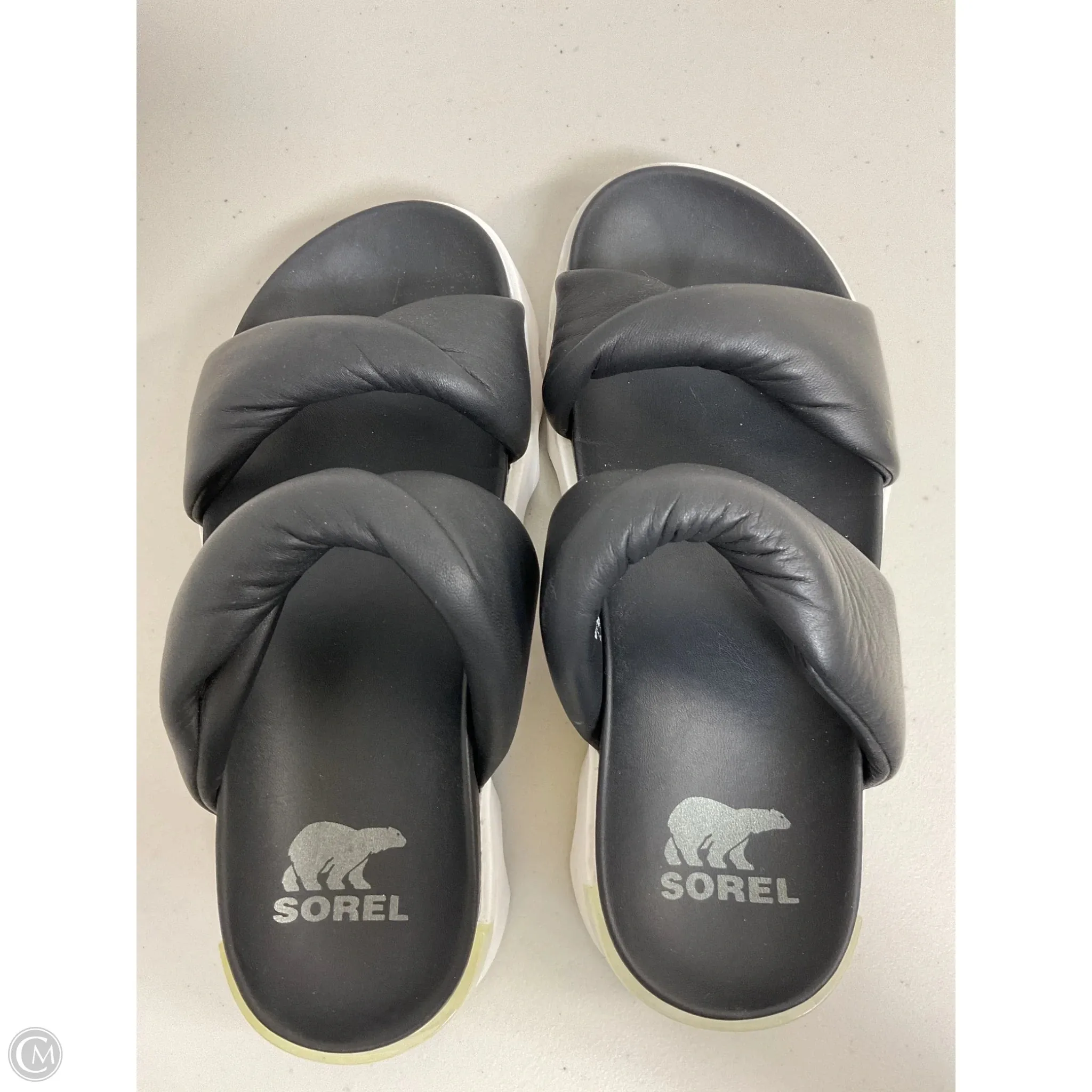 Sandals Flats By Sorel In Black, Size: 7