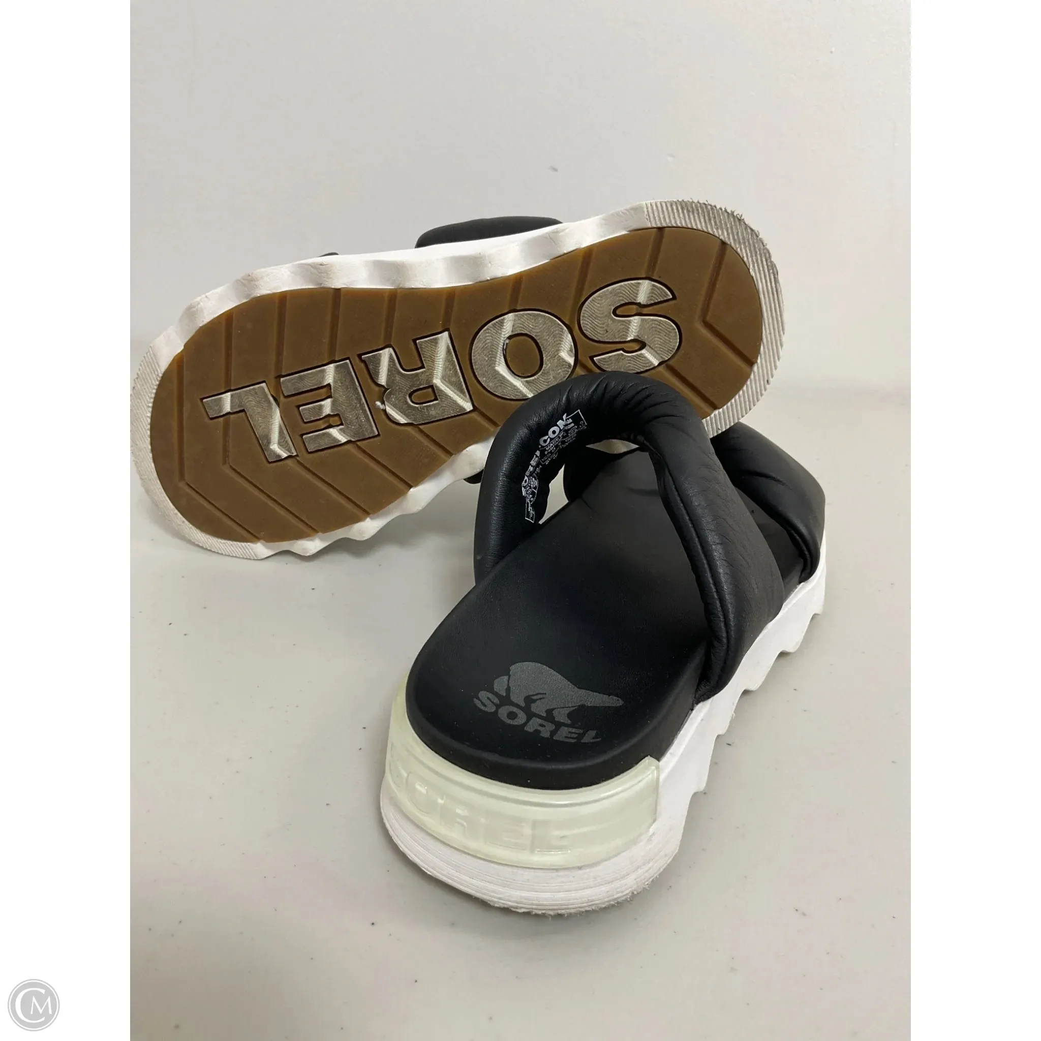 Sandals Flats By Sorel In Black, Size: 7