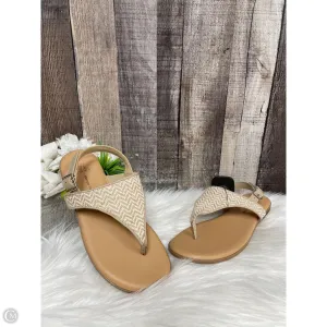 Sandals Flats By Time And Tru In Beige, Size: 6