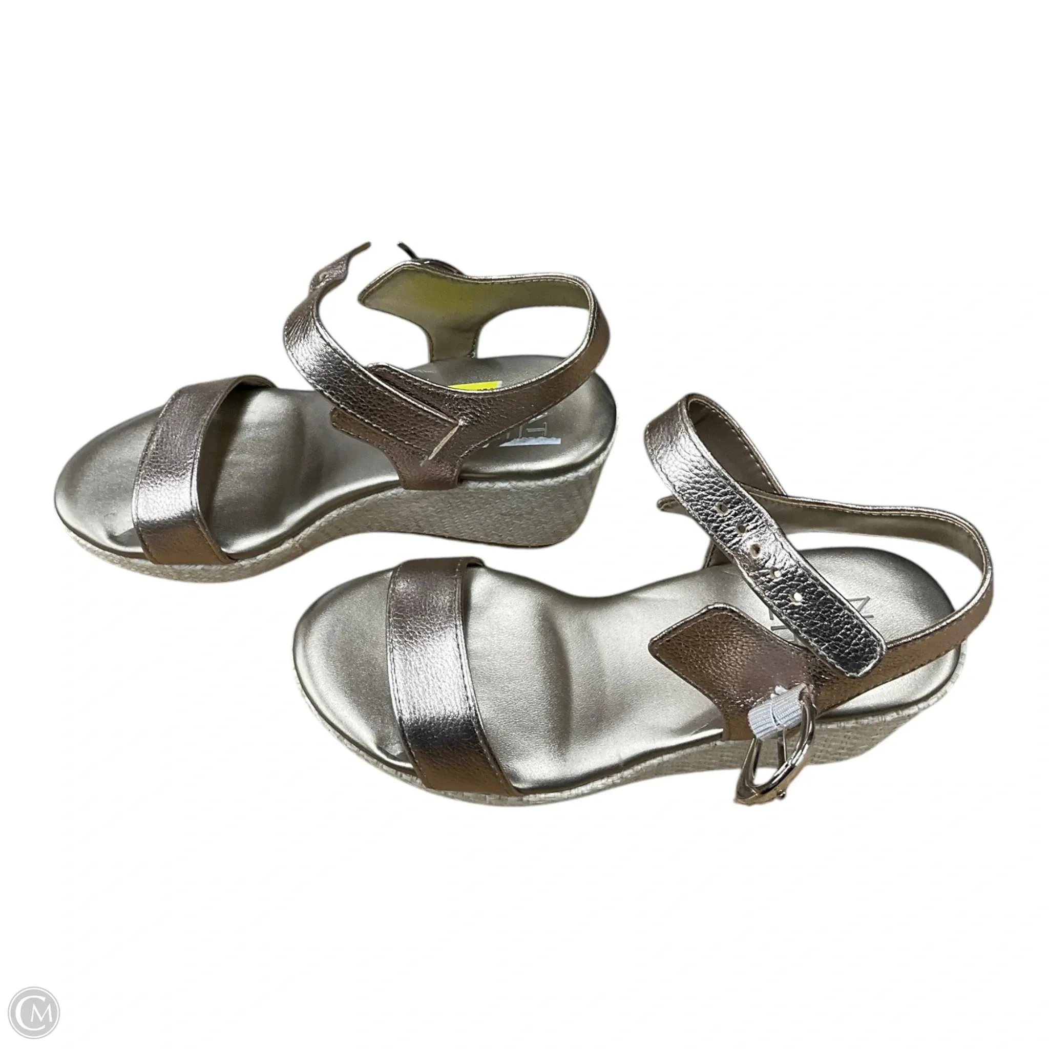 Sandals Heels Wedge By Naturalizer In Gold, Size: 6