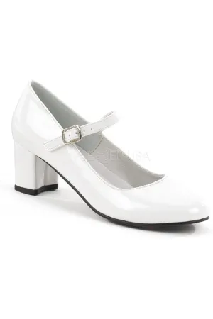 SCHOOLGIRL-50 Mary Jane | White Patent