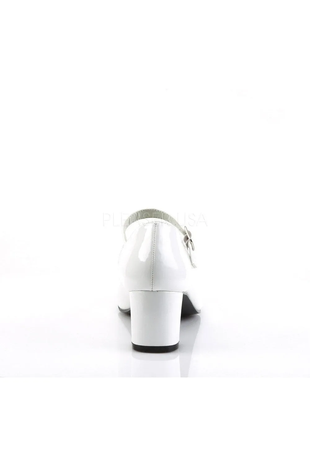 SCHOOLGIRL-50 Mary Jane | White Patent