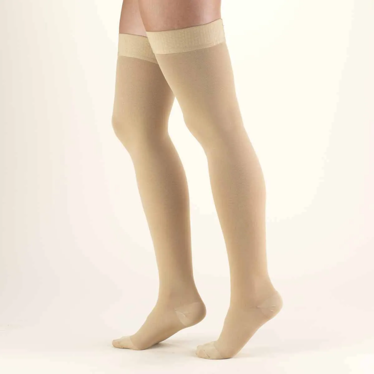 SECOND SKIN Surgical Grade closed toe 30-40 mmhg thigh high stay-up top