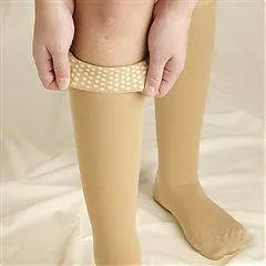 Second Skin Surgical Grade Open Toe 30-40 mmhg Knee High Silicone Dot Top