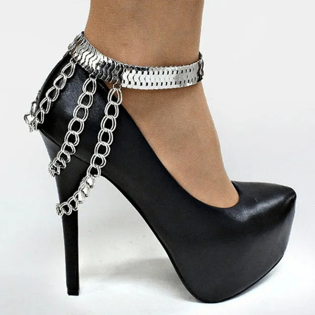 Seductive Triple Chained Just Dance Ankle Bracelet