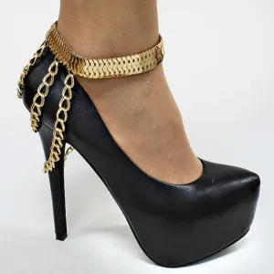 Seductive Triple Chained Just Dance Ankle Bracelet