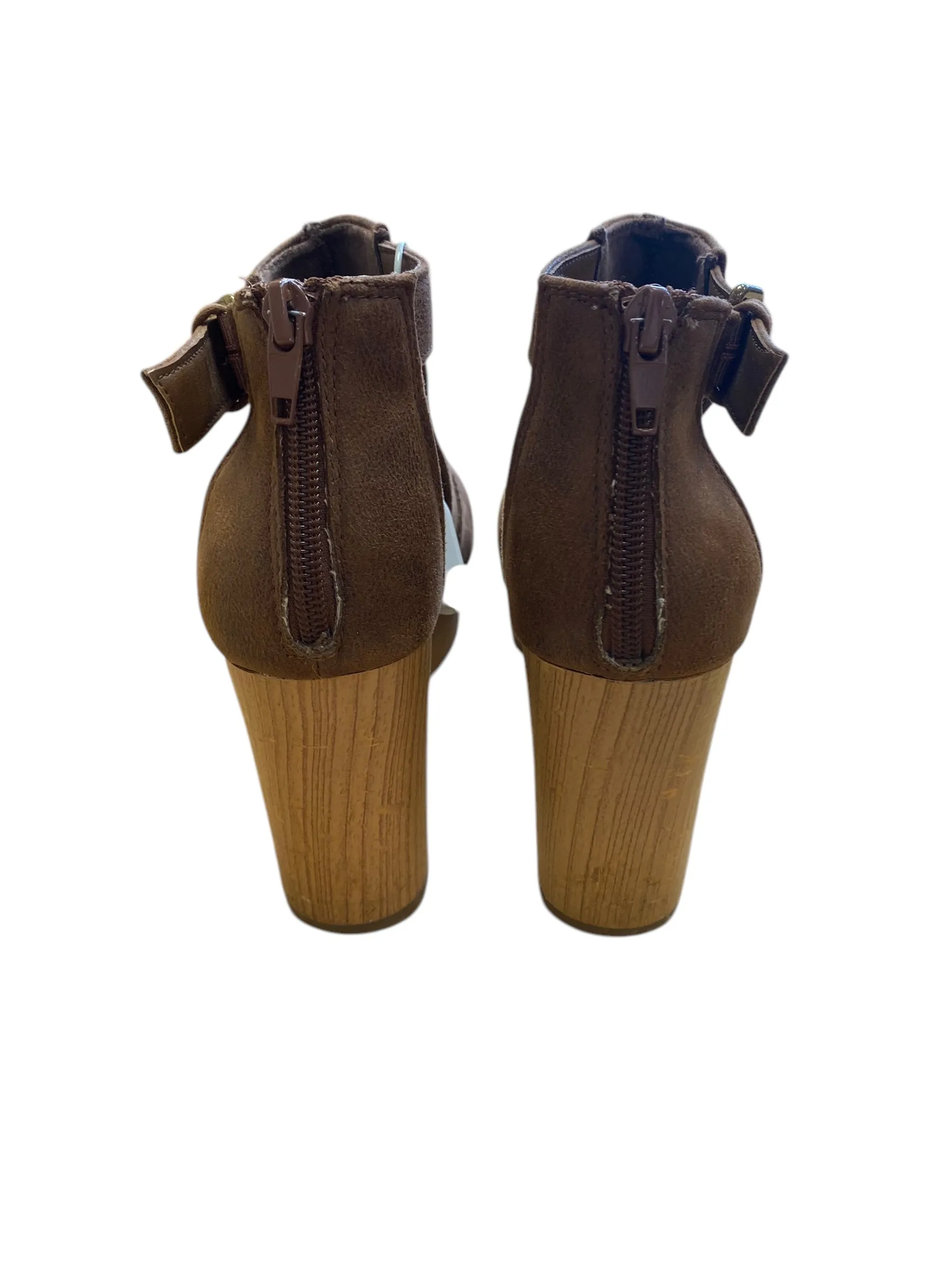 Shoes Heels Platform By True Craft In Brown, Size: 7