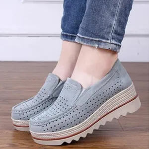 Shoes Platform Sneakers Slip on Flats Loafers Moccasins Hollow Out Casual Shoes