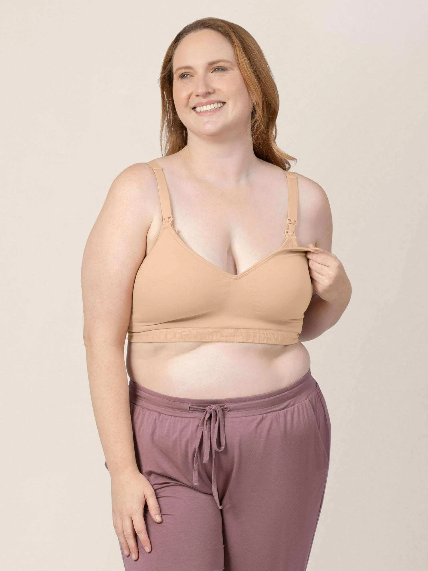Signature Sublime® Contour Pumping & Nursing Bra | Beige