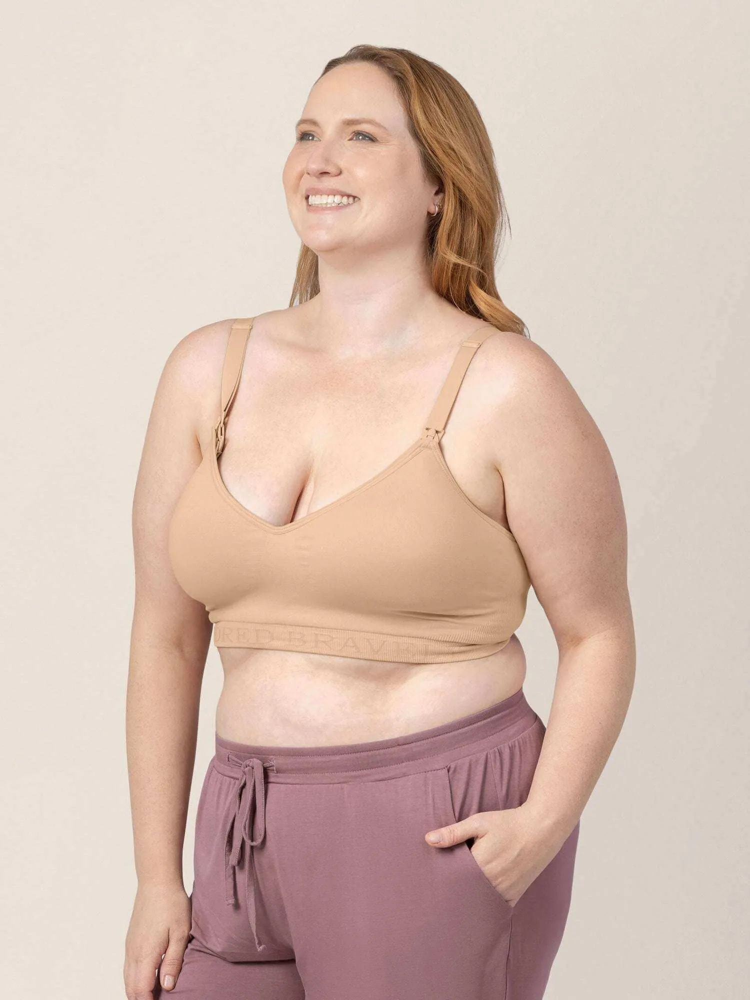 Signature Sublime® Contour Pumping & Nursing Bra | Beige