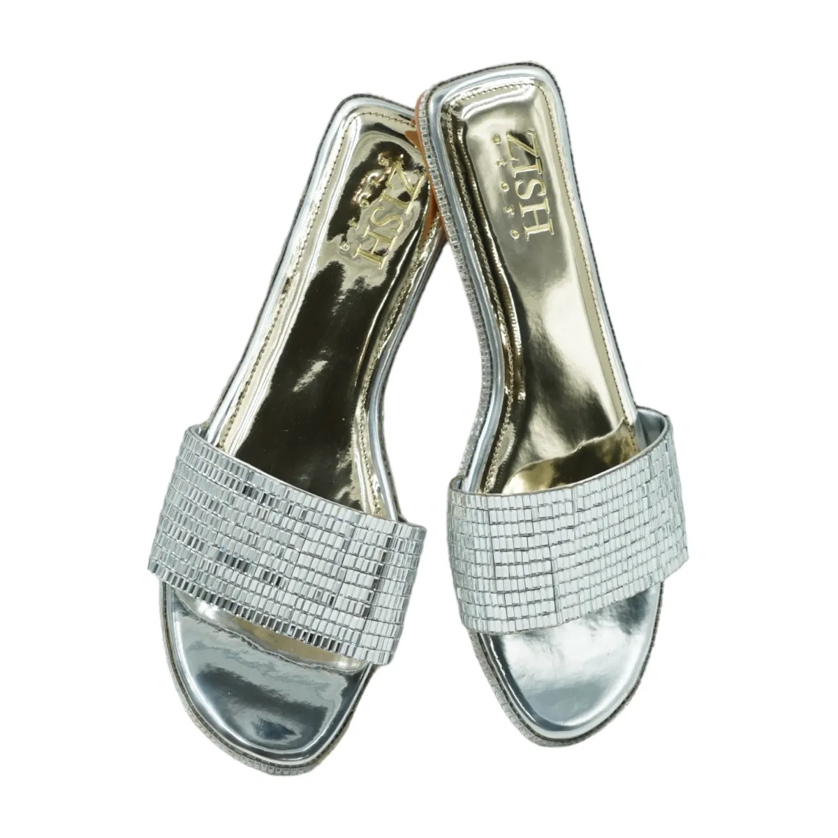 Silver Anastasia Flats