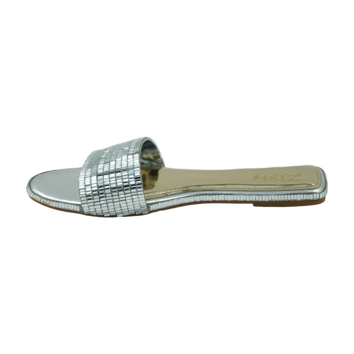 Silver Anastasia Flats