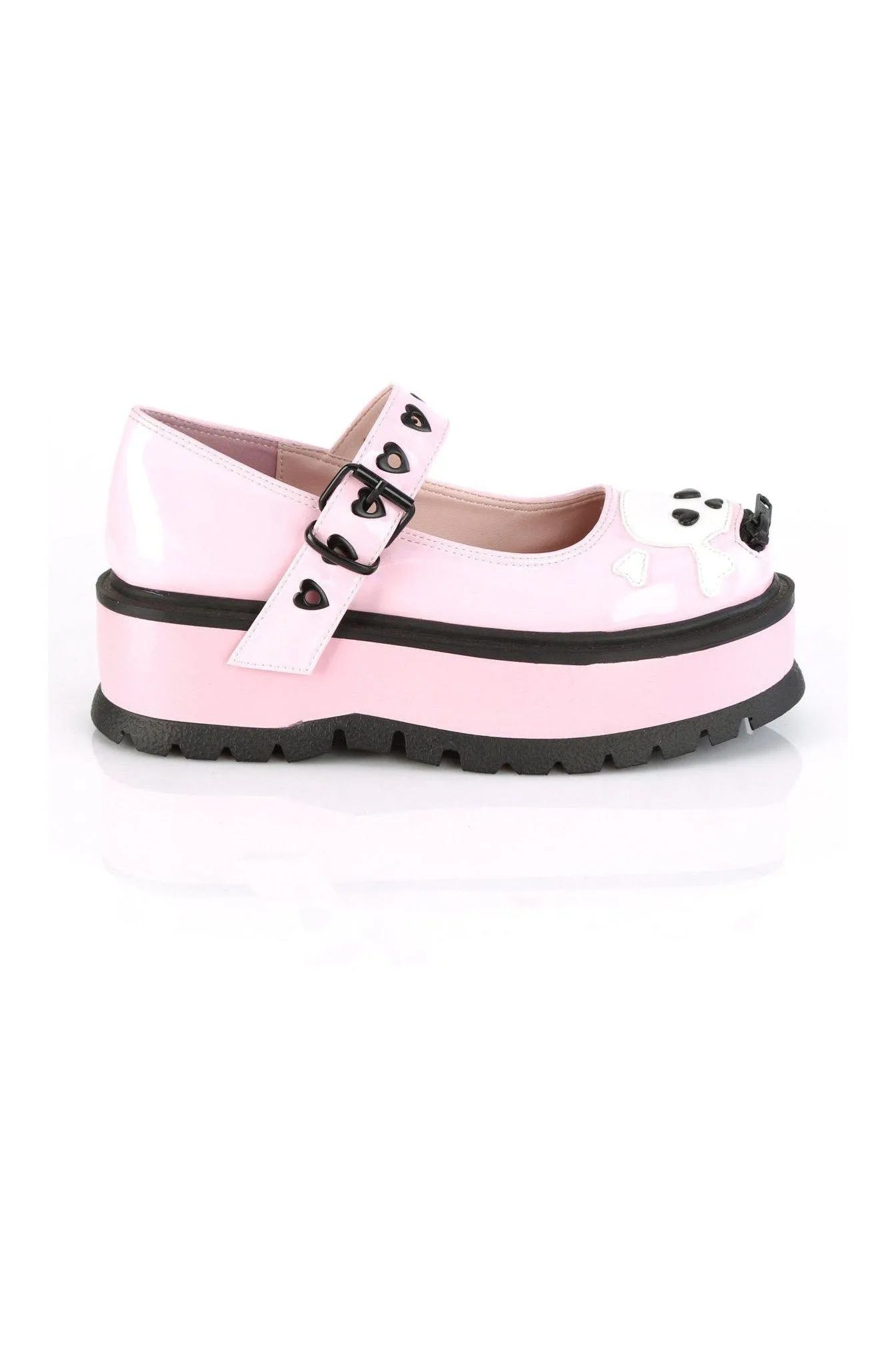 SLACKER-27 Mary Jane | Hologram Faux Leather