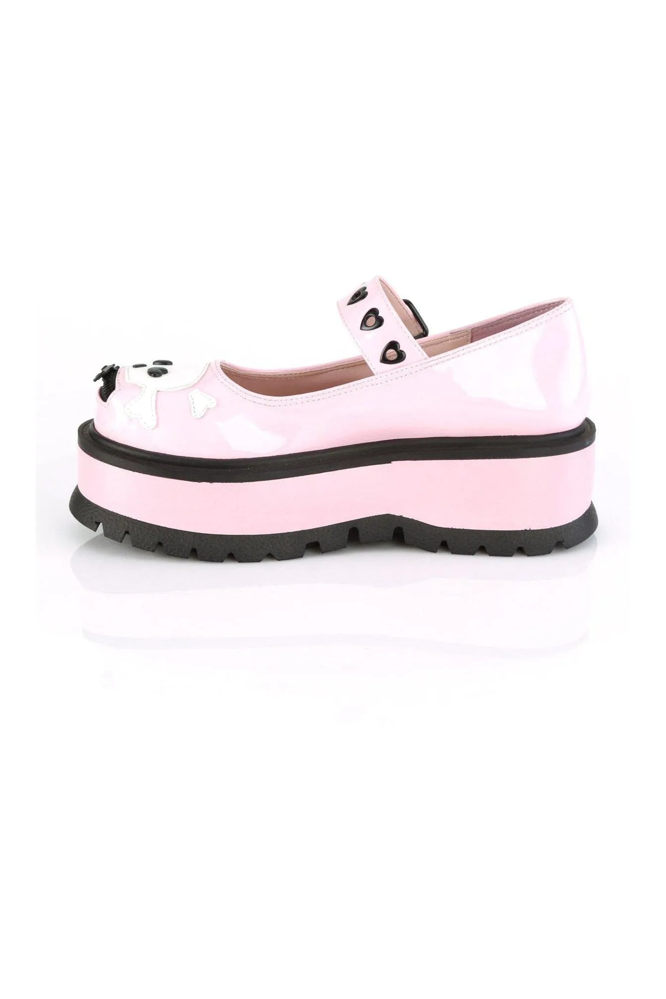 SLACKER-27 Mary Jane | Hologram Faux Leather