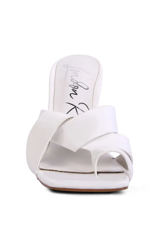 Snatched Intertwined Toe Ring 4" Heel Sandals