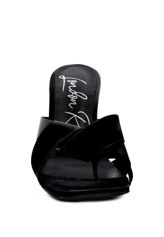 Snatched Intertwined Toe Ring 4" Heel Sandals